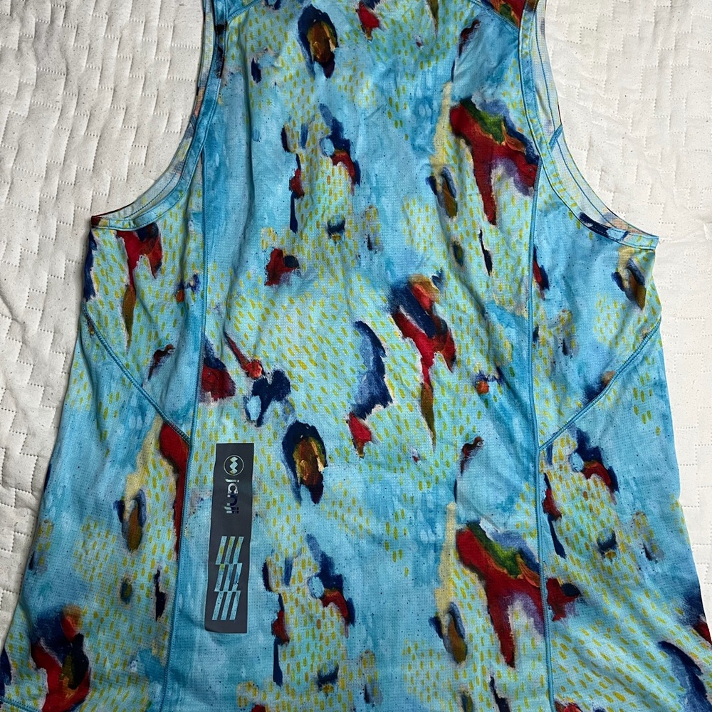 Women's Multicolor Running Tank Top - Picture 2 of 3
